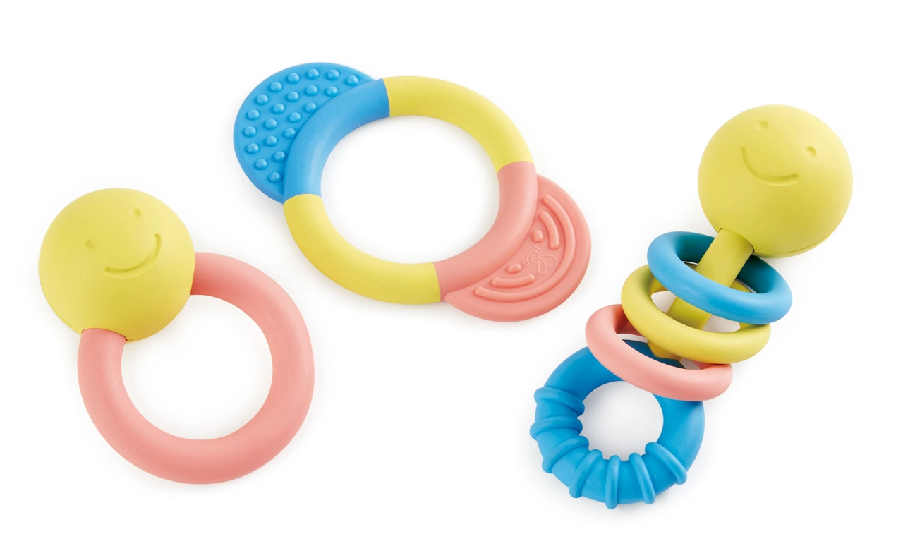Hape Eco Baby Sada chrastítek a kousátek