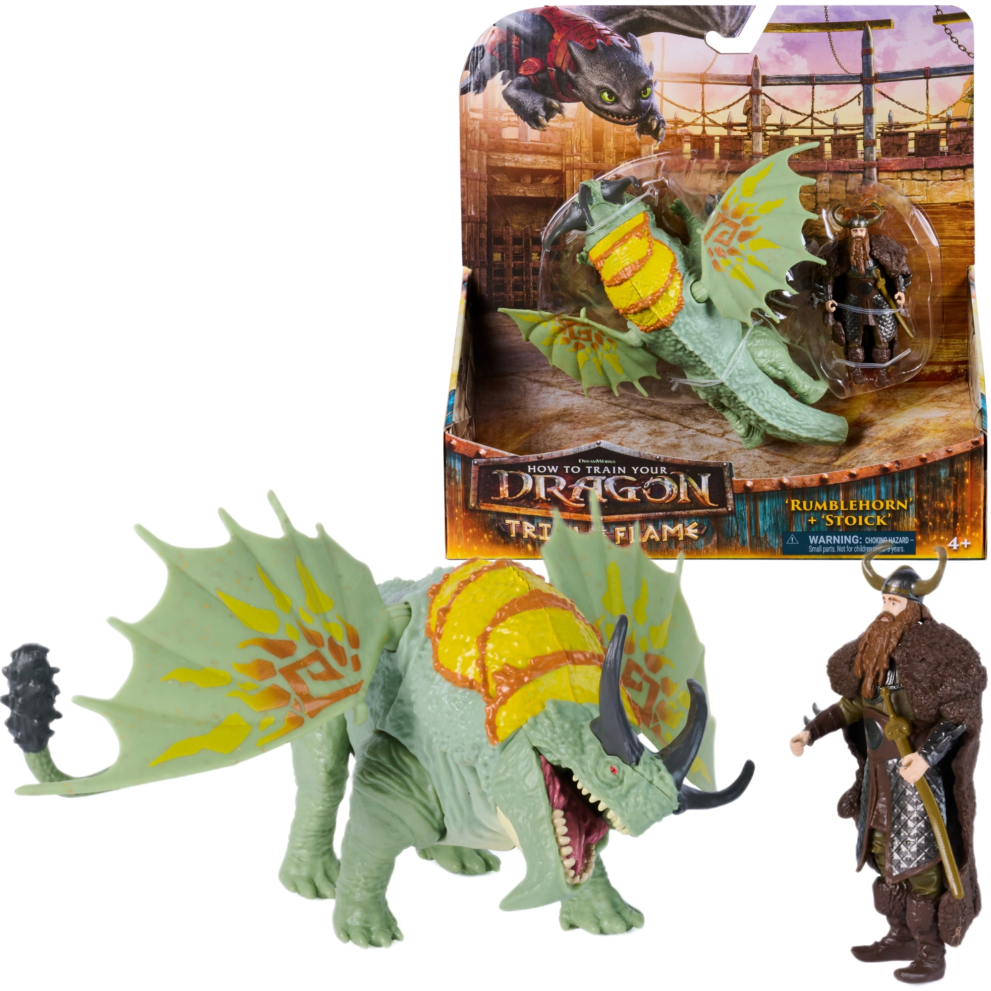 Jak vycvičit draka – sada figurka drak Rumblehorn a Stoick