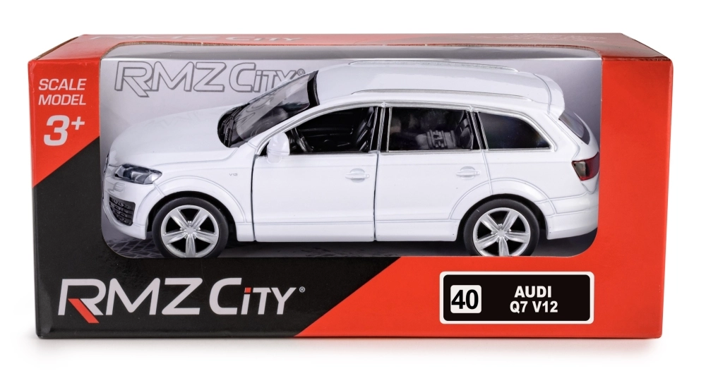 Kovový model RMZ City Audi Q7 V12 1:40 bílý