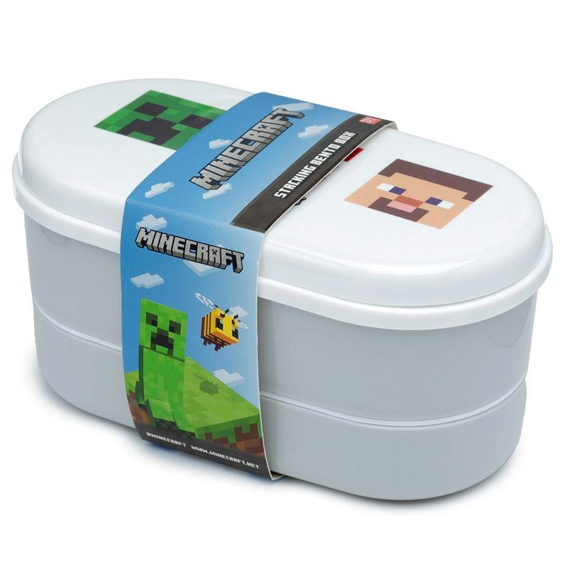 Krabička na oběd s příborem Minecraft