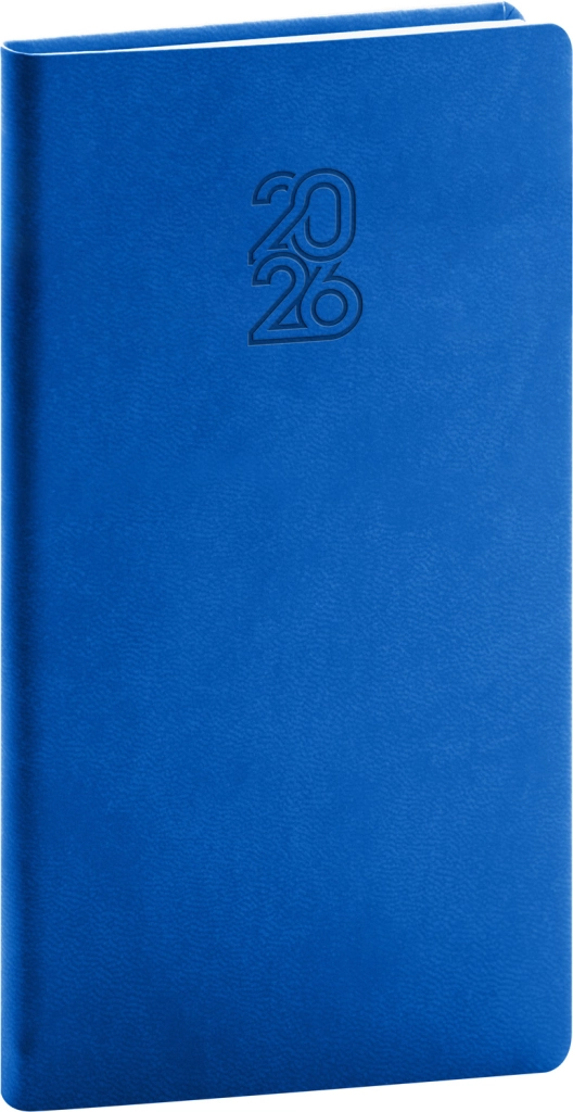 NOTIQUE Kapesní diář Aprint 2026, modrý, 9 x 15,5 cm Presco Group