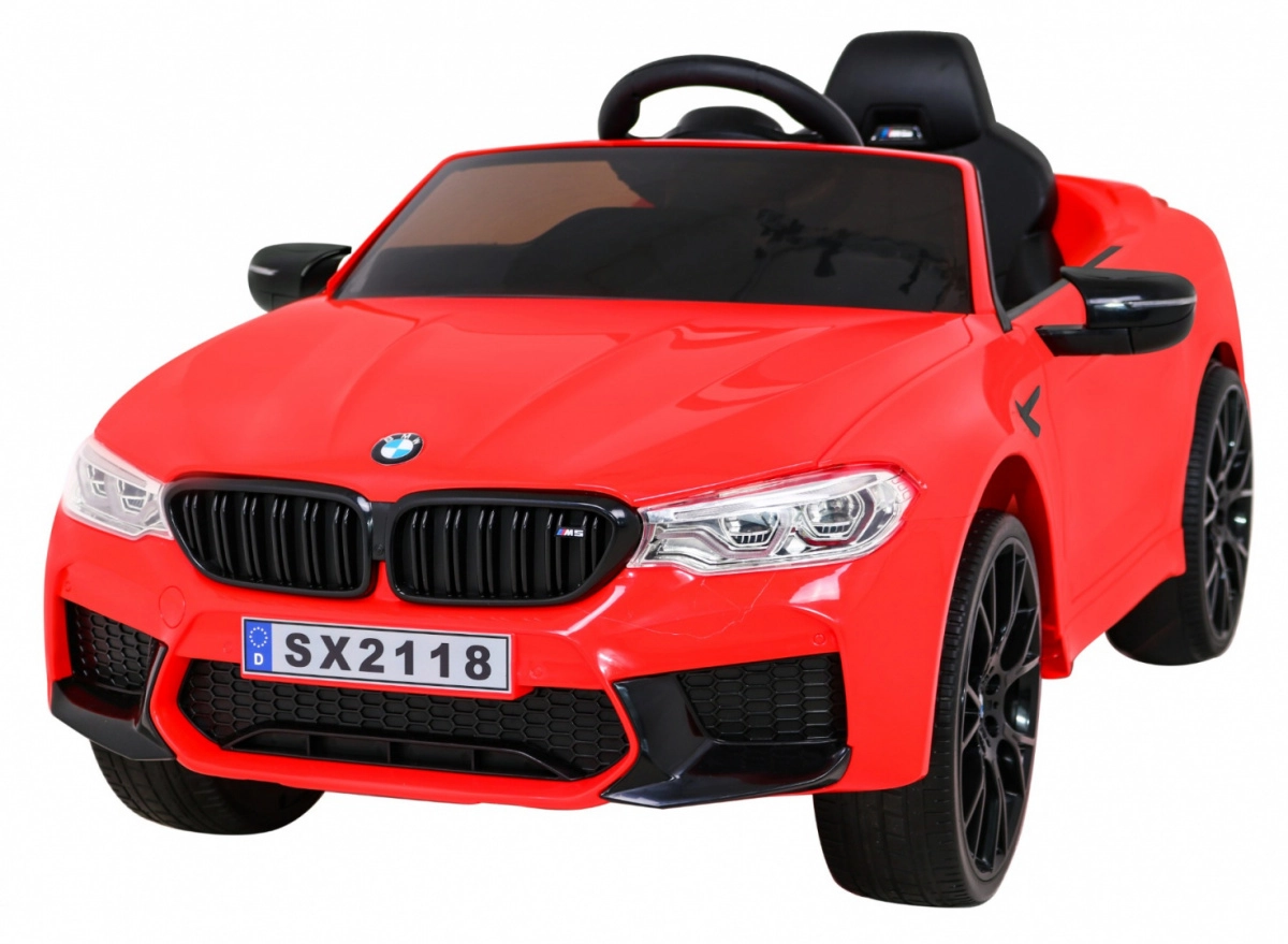 Levně Detské elektrické auto bmw m5 drift červené