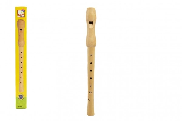Bino dřevo flétna přírodní 32,5 cm