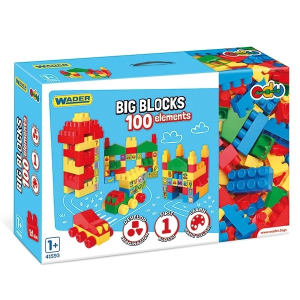 Wader BIG Blocks kostky 100 ks 41593