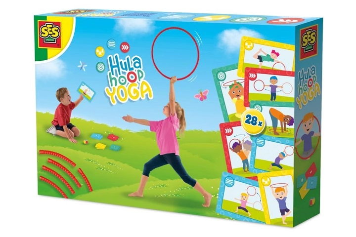 SES Hula hoop na jógu s kartami a kostkou