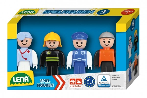 Levně Lena Sada figurek Truxx 4ks plast 8cm modrá sada v krabičce 18x10x5cm