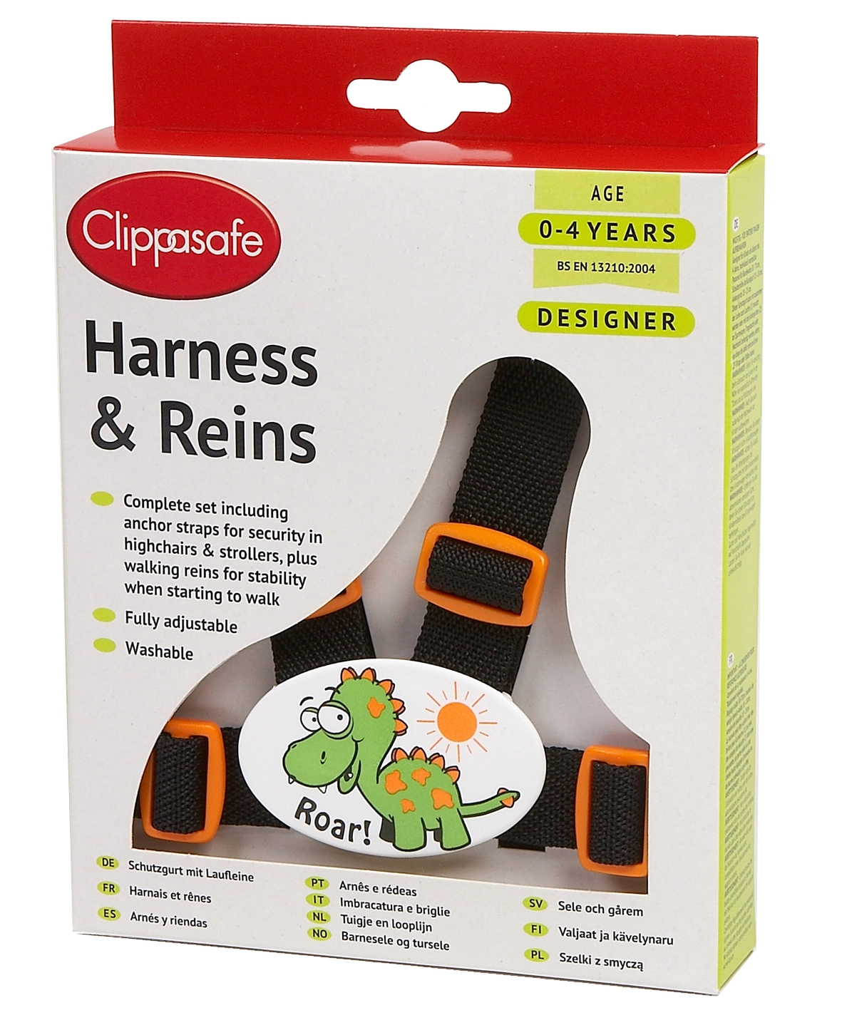 Clippsafe vodítko kšíry pro dítě Dinosaurus