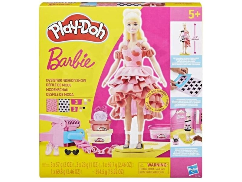 Play-Doh Barbie vlasy a srdce
