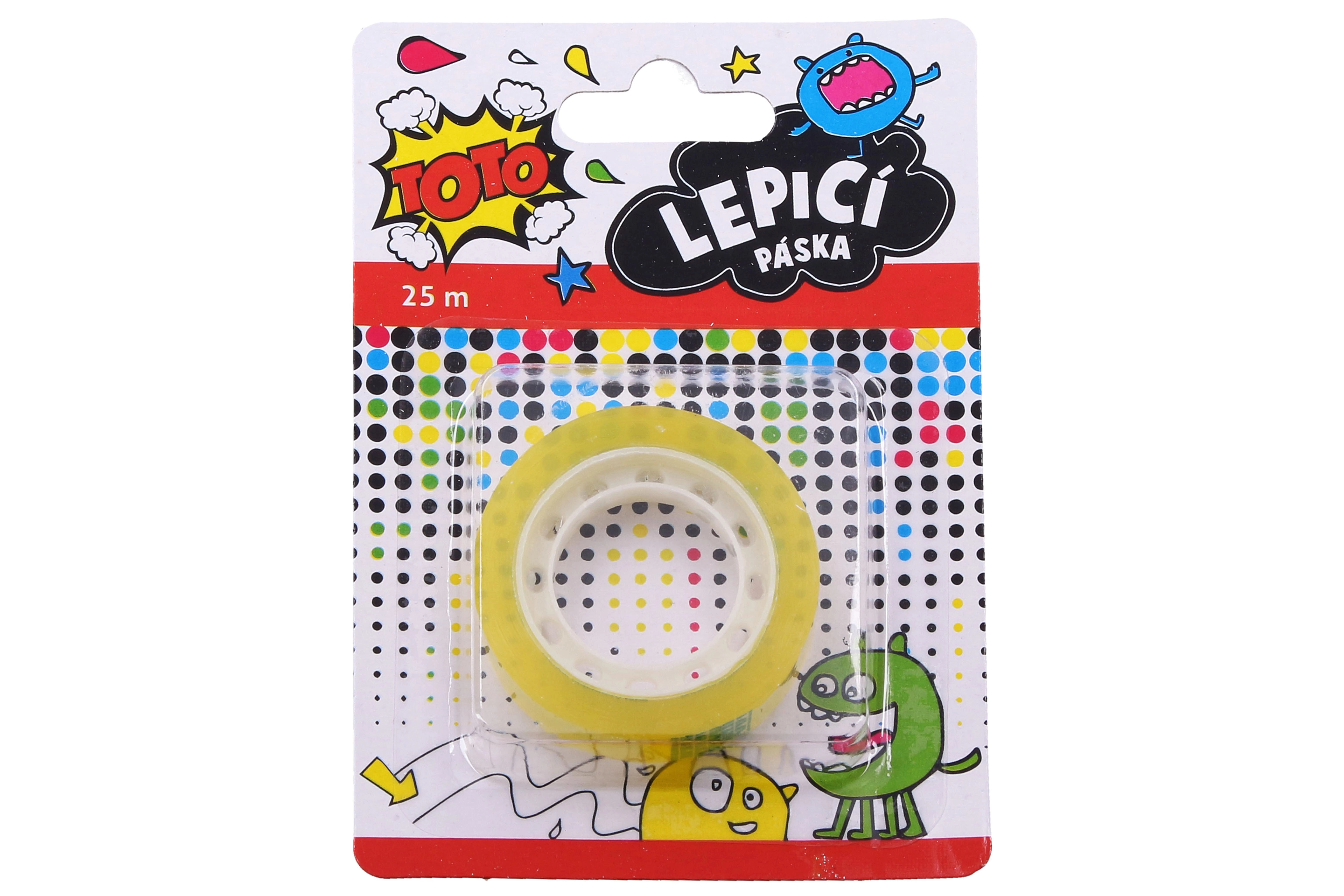 Levně TOTO Lepící páska 12 mm x 25 m blister