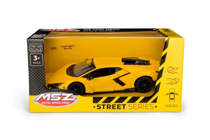 Model auta Lamborghini Revuelto 1:24 žlutý