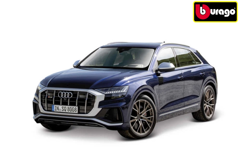 Levně Kovový model Bburago 1:32 Audi SQ8 modrý