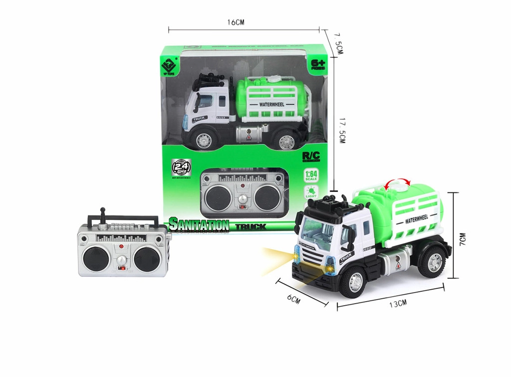 Levně Mini kropící vůz R/C 1:64