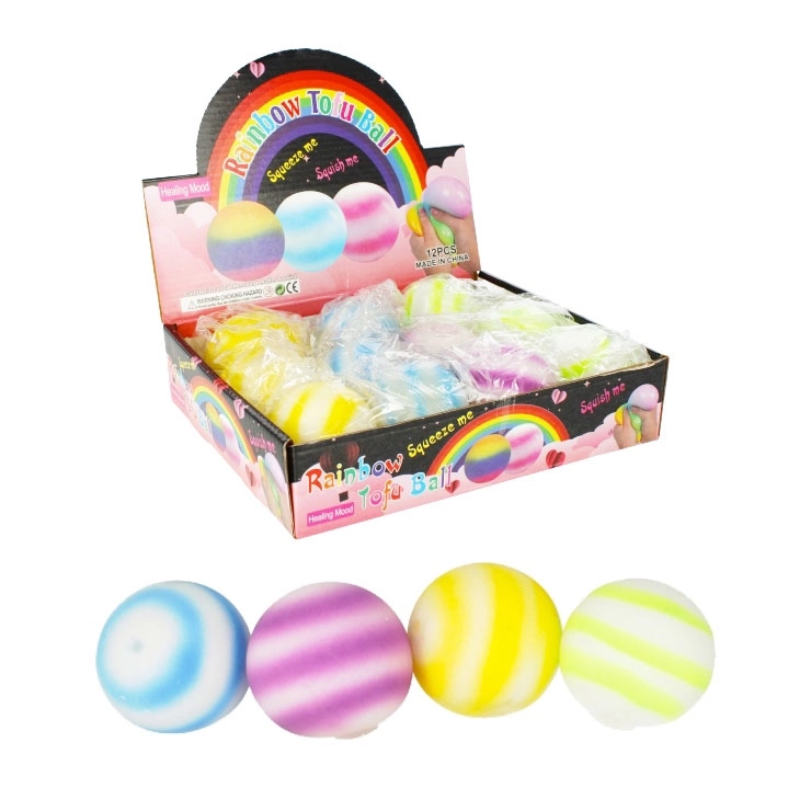 Antistresový míček 7 cm – měkký gumový míček pro zábavu a cvičení ruky