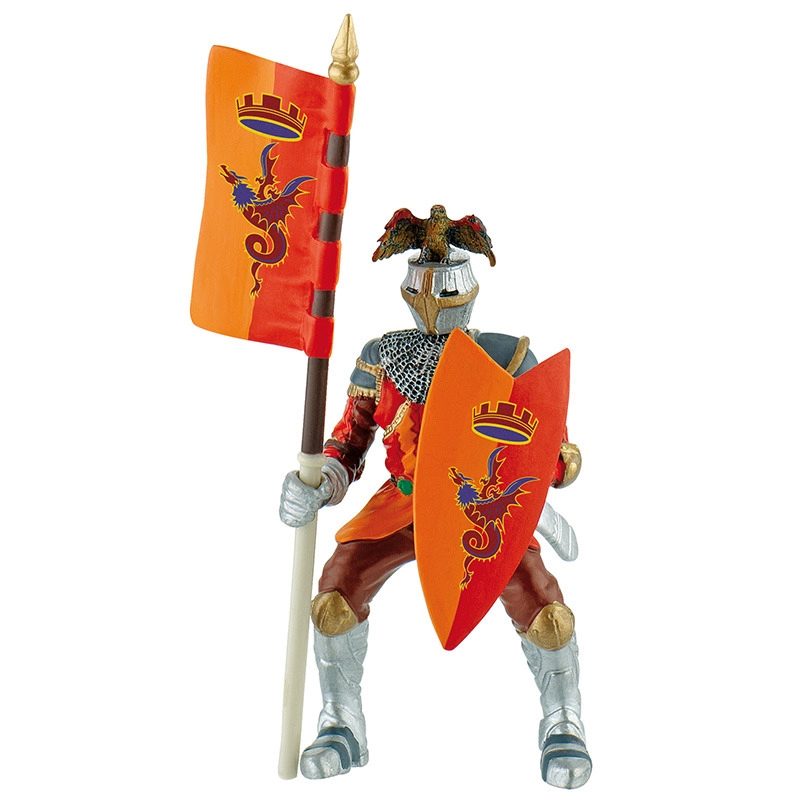 Levně Bullyland turnajový rytíř červený figurka