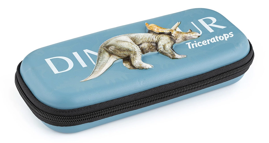 Levně Školní penál 3D etue Dino Triceraptos
