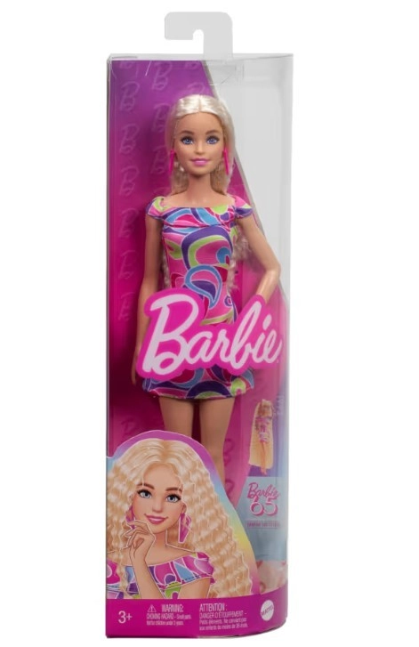Barbie Modelka - pestrobarevné šaty HRH20