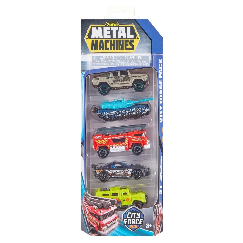 Levně ZURU Metal Machines Auta 2.série 5 ks