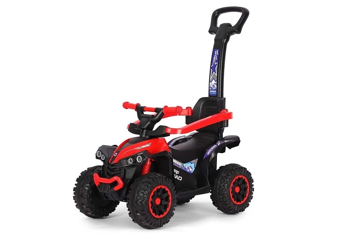 Dětské odrážedlo quad Wild red s vodicí rukojetí