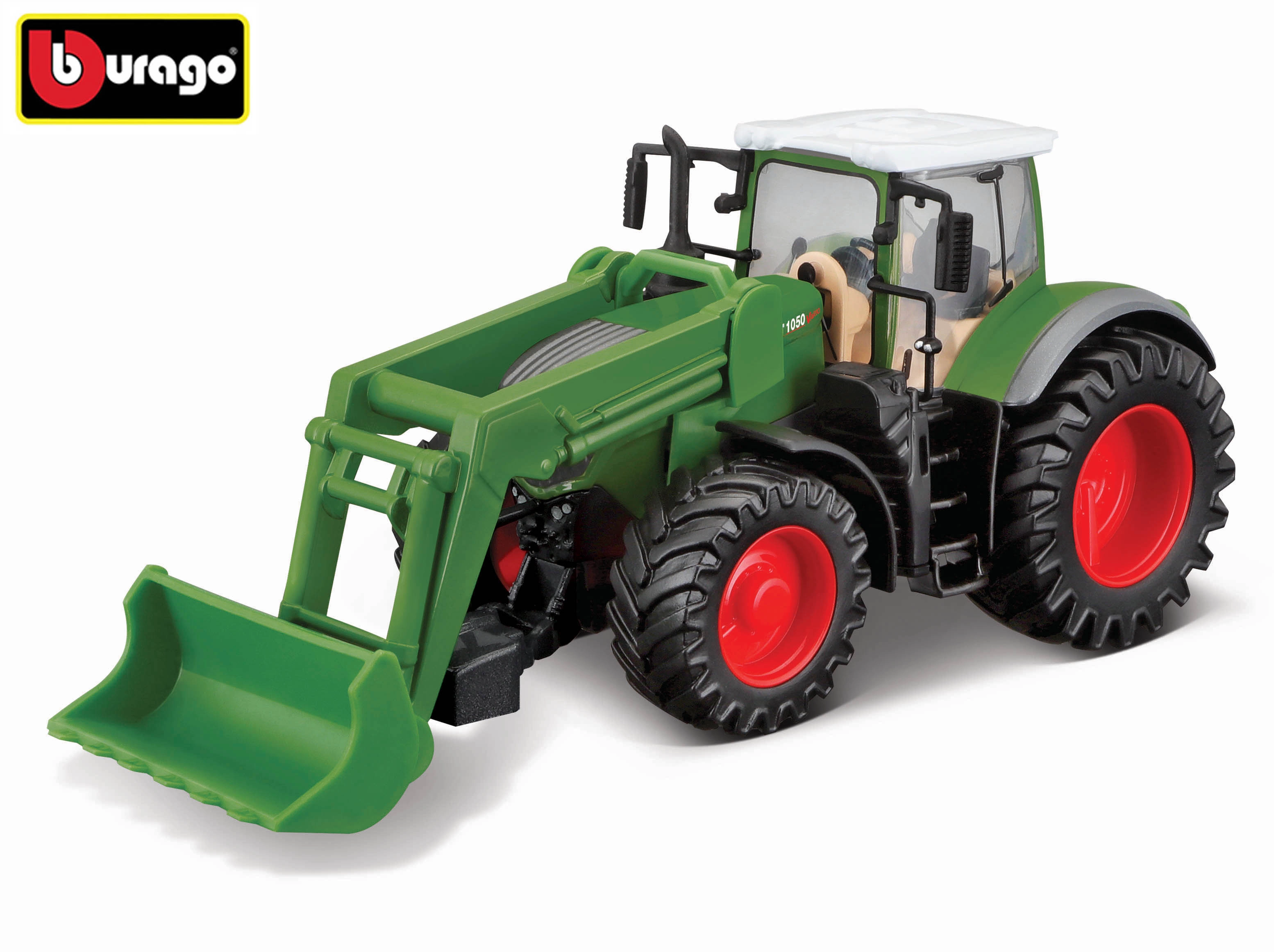 Levně Bburago traktor Fendt 1050 Vario s přední lžící