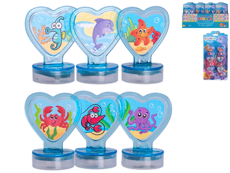 Sada dětských razítek Mořský svět – 6 ks