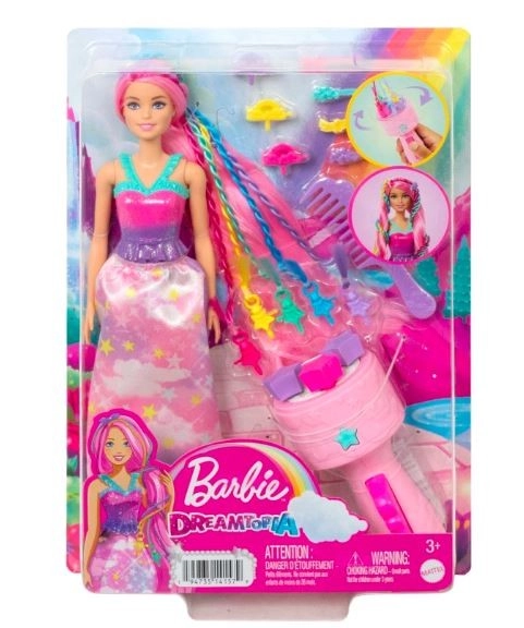 Mattel Barbie Princezna s kadeřnickými doplňky