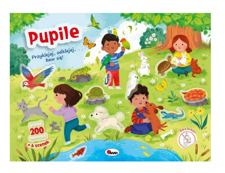Přilepuj, odlepuj, bav se! Mazlíčci – opakovaně použitelné samolepky