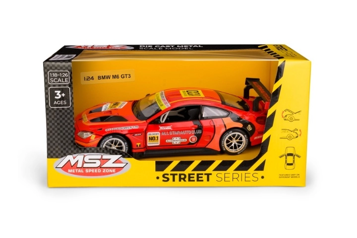 Sběratelský model BMW M6 GT3 v měřítku 1:24, červený