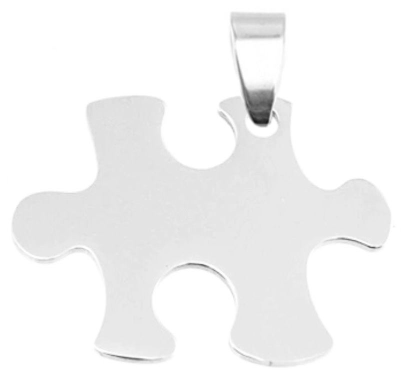 Levně Ocelový přívěsek Puzzle