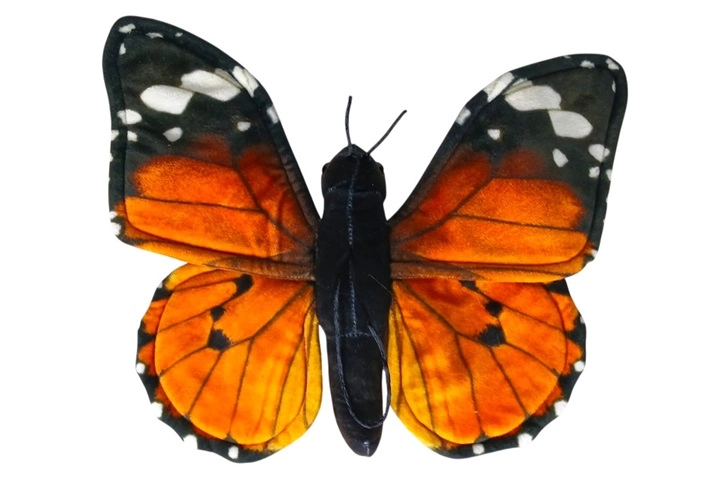 Motýl monarcha červený 30 cm