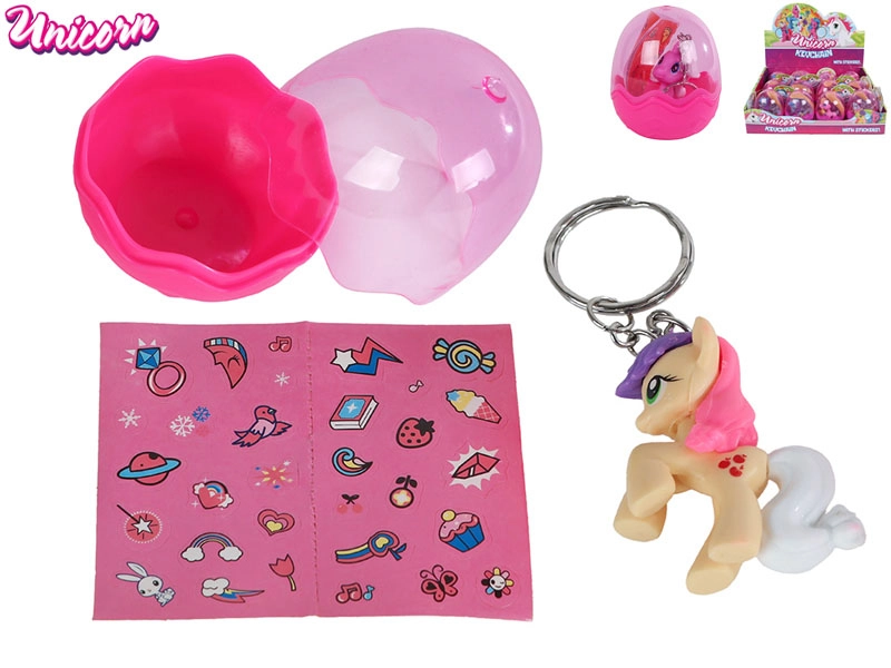 Přívěsek na klíče jednorožec s překvapením