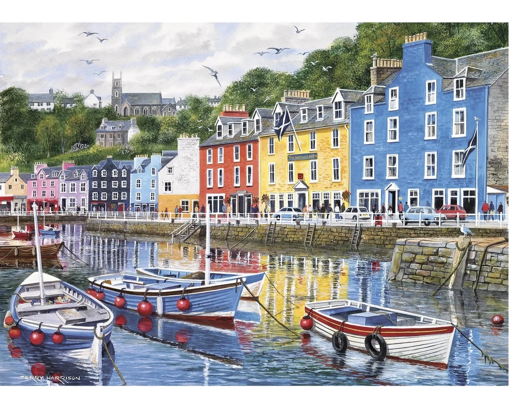 GIBSONS Puzzle Tobermory, Skotsko 1000 dílků