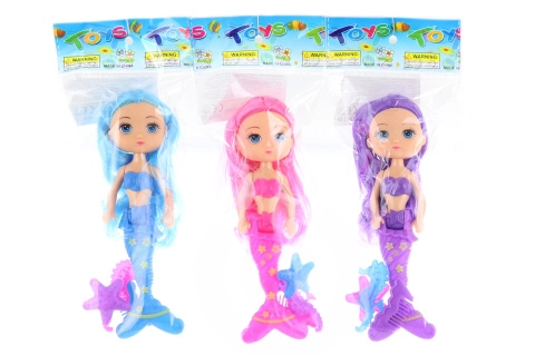 Panenka mořská panna malá s doplňky