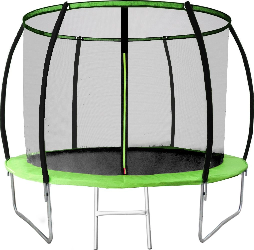 PIXINO Trampolína Deluxe 244 cm s ochrannou sítí a žebříkem