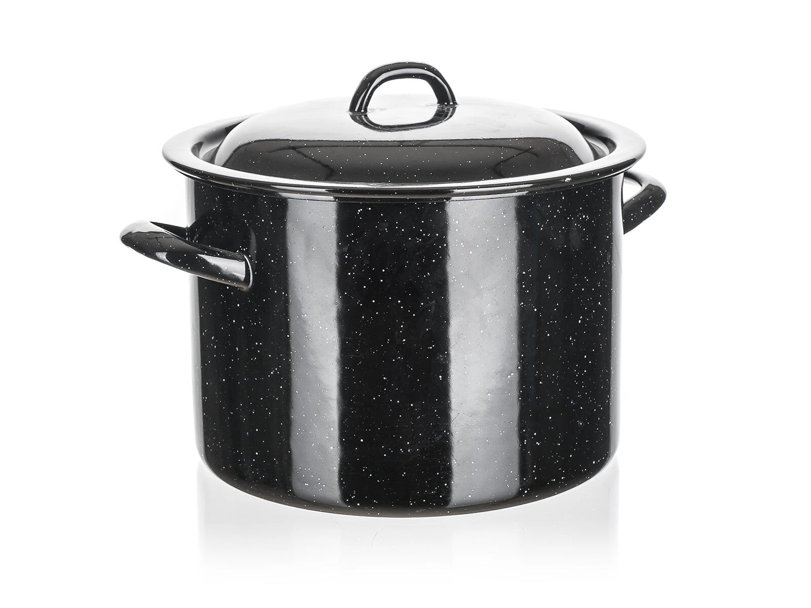 Smaltovaný hrnec s poklicí 3 l, 18 cm