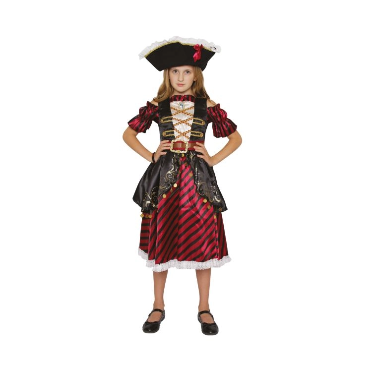Kostým dětský Pirátka s kloboukem vel. 7-9 let Albi