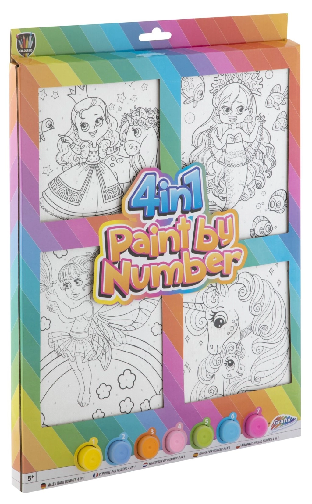 Malování podle čísel 4v1 pro holky – kreativní sada