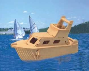 Levně Woodcraft dřevěné 3D puzzle Jachta