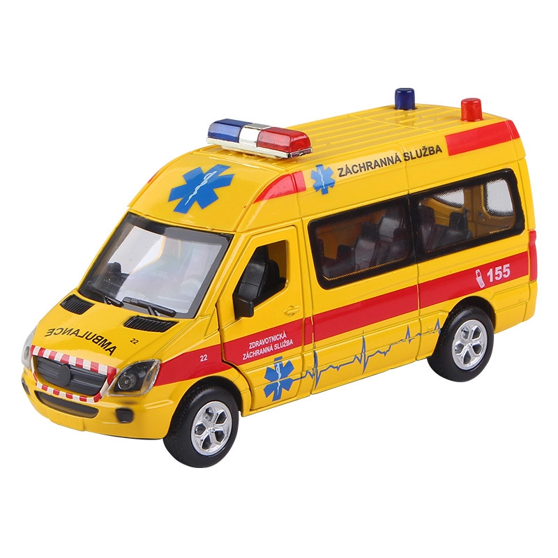Auto záchranáři 1:36 se zvuky a světly, pull-back