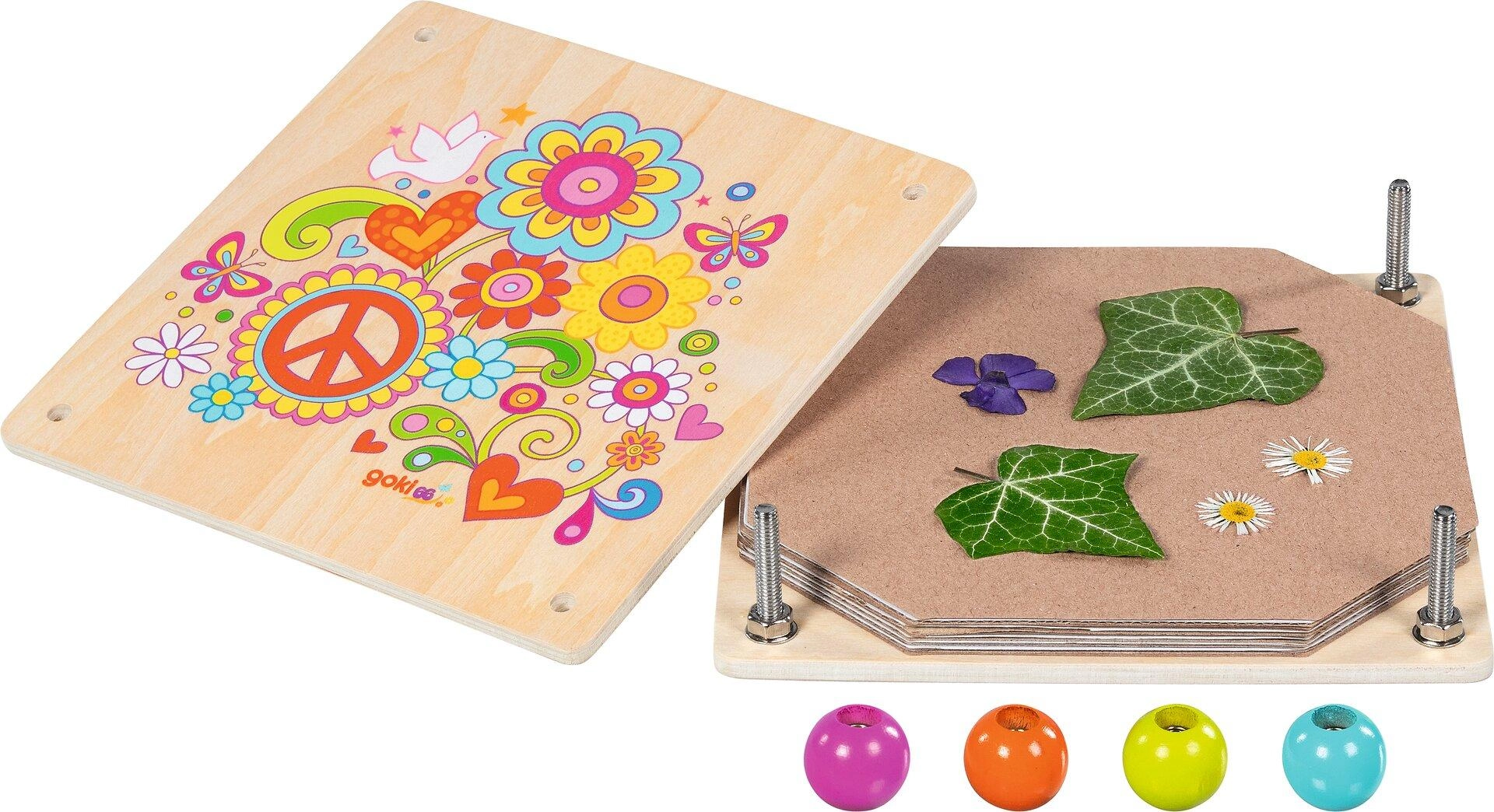 Herbář - Lis na květiny a listy, Flower Power (Goki)