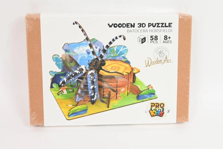 Dřevěné 3D puzzle chrobák v lese