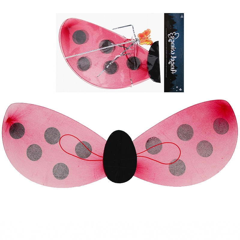 Sada doplňků beruška – křídla a kouzelná hůlka pro děti