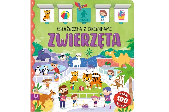 Zvířata – knížka s okénky: 100 okének, 100 slov