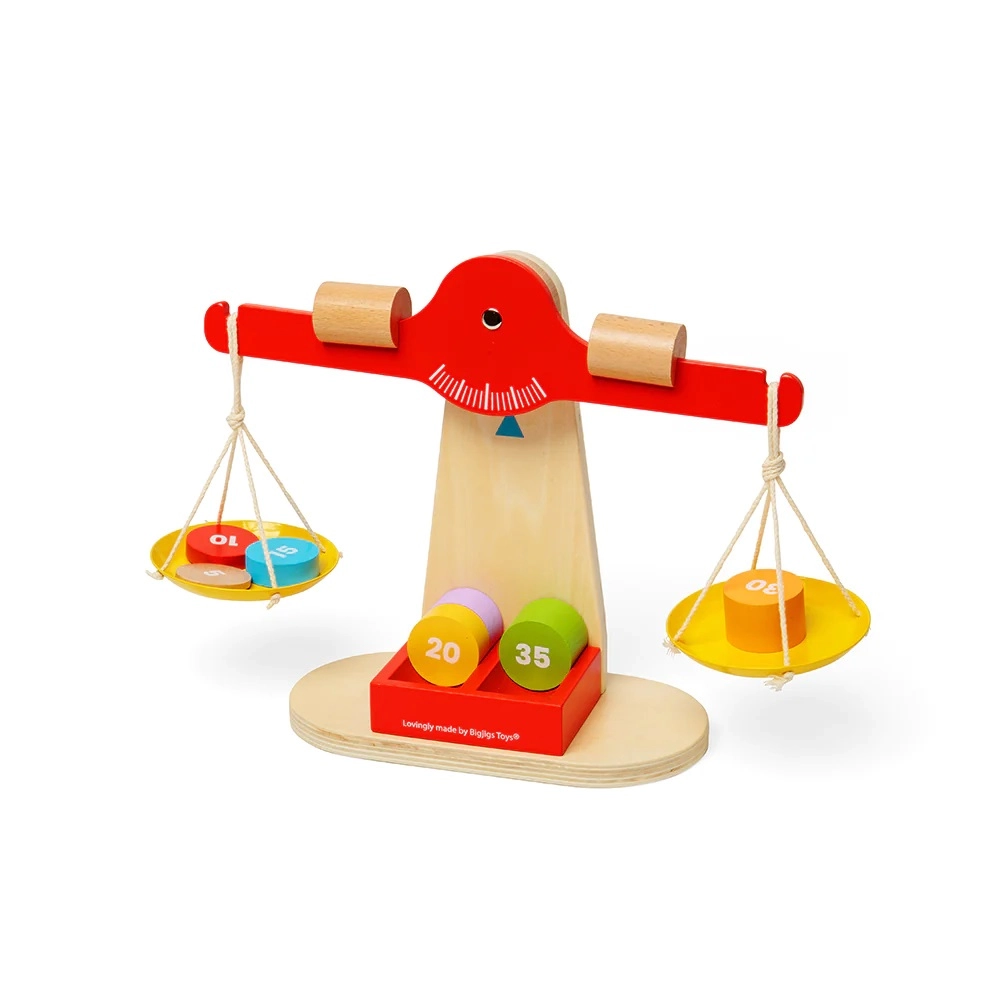 Bigjigs Toys Váha s vyvažovacím závažím