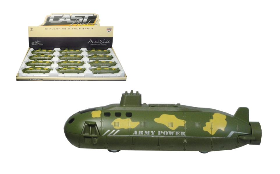 Kovová ponorka na zpětný chod