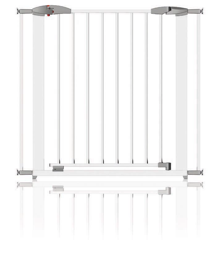 CLIPPASAFE zábrana SWING KOV 72.5-95 cm Bílá