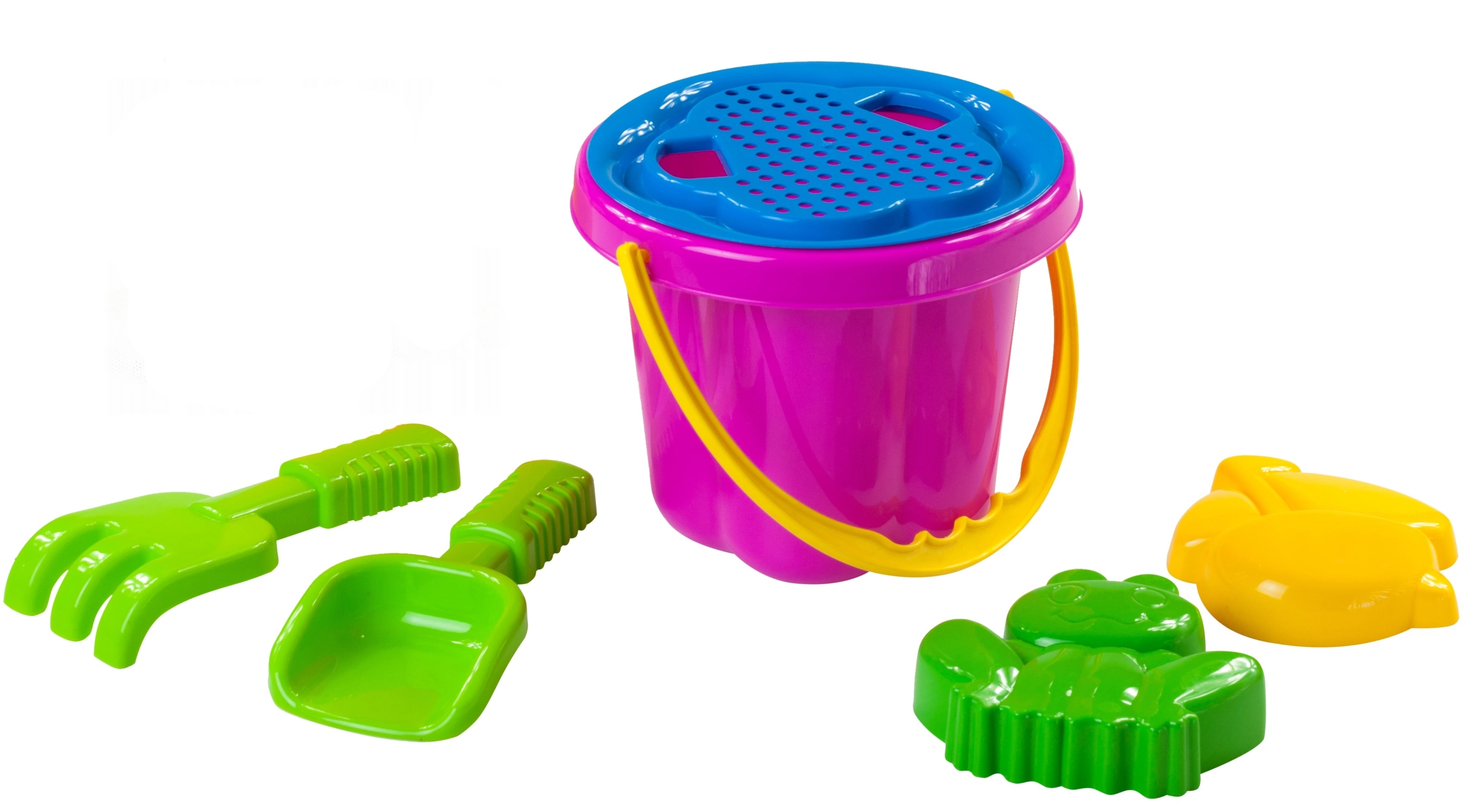 Sada na písek s kyblíkem a sítkem 16 cm