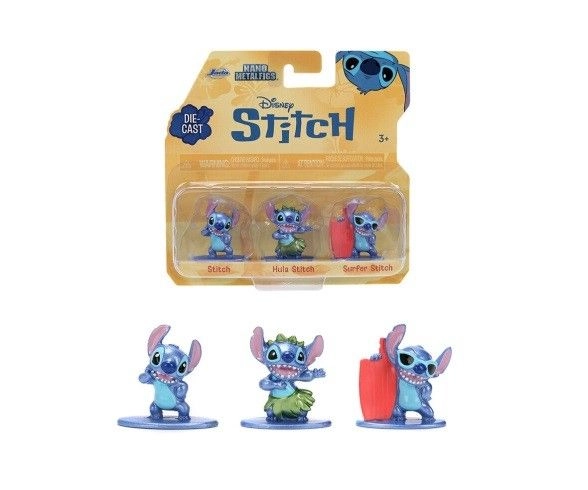 Kovové figurky STITCH – sada 3 ks (4 cm) od Jada Toys