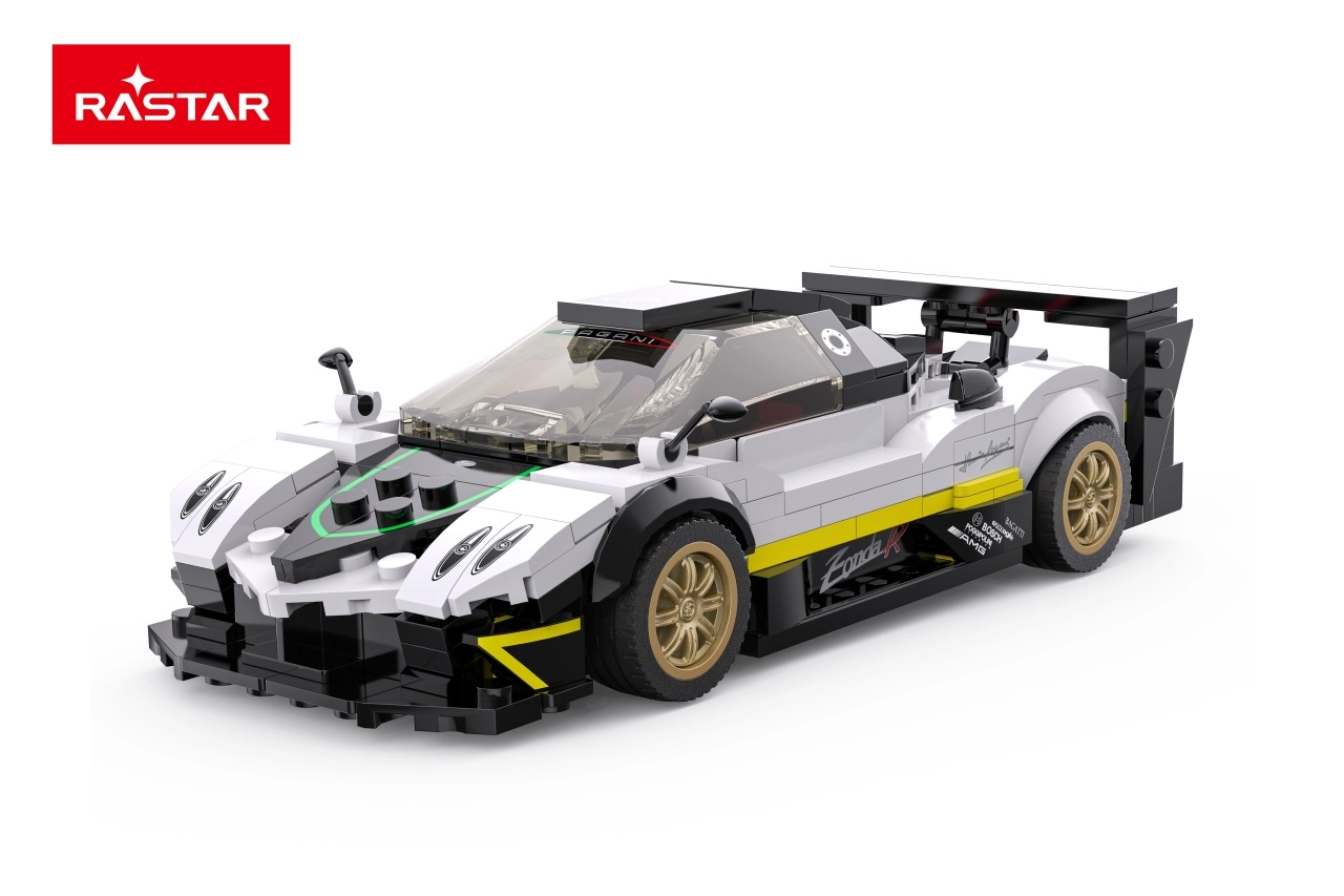 Stavebnice auta 1:28 PAGANI ZONDA R od Rastar, bílá