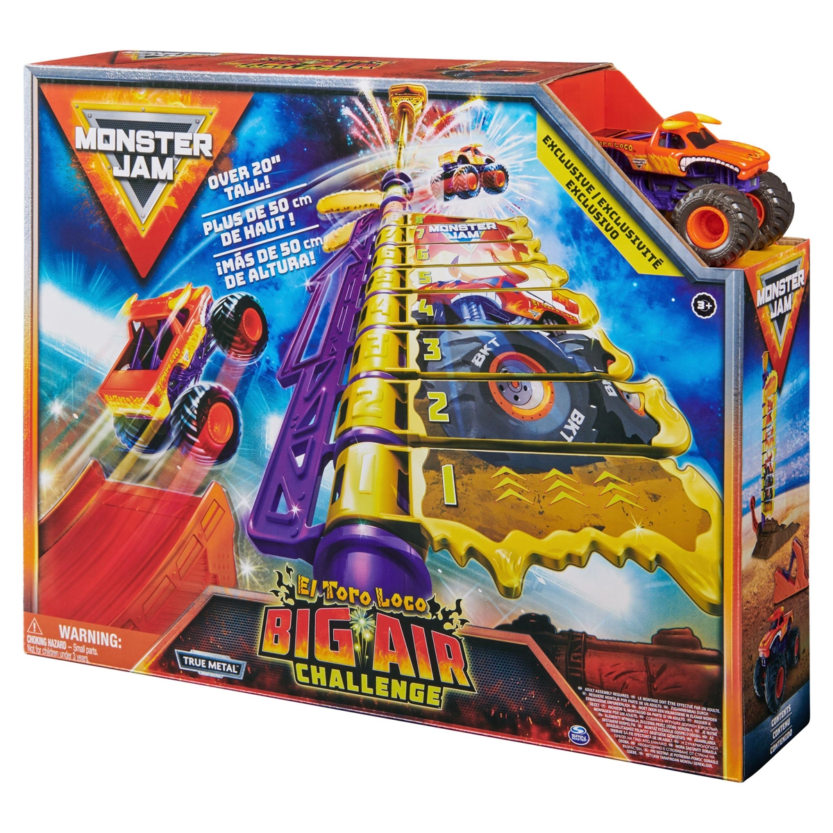Monster Jam El Toro Loco Big Air Challenge hrací set 1:64