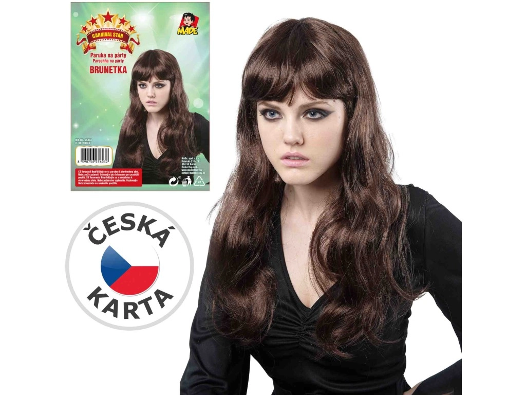 Hnědá dětská paruka Wig